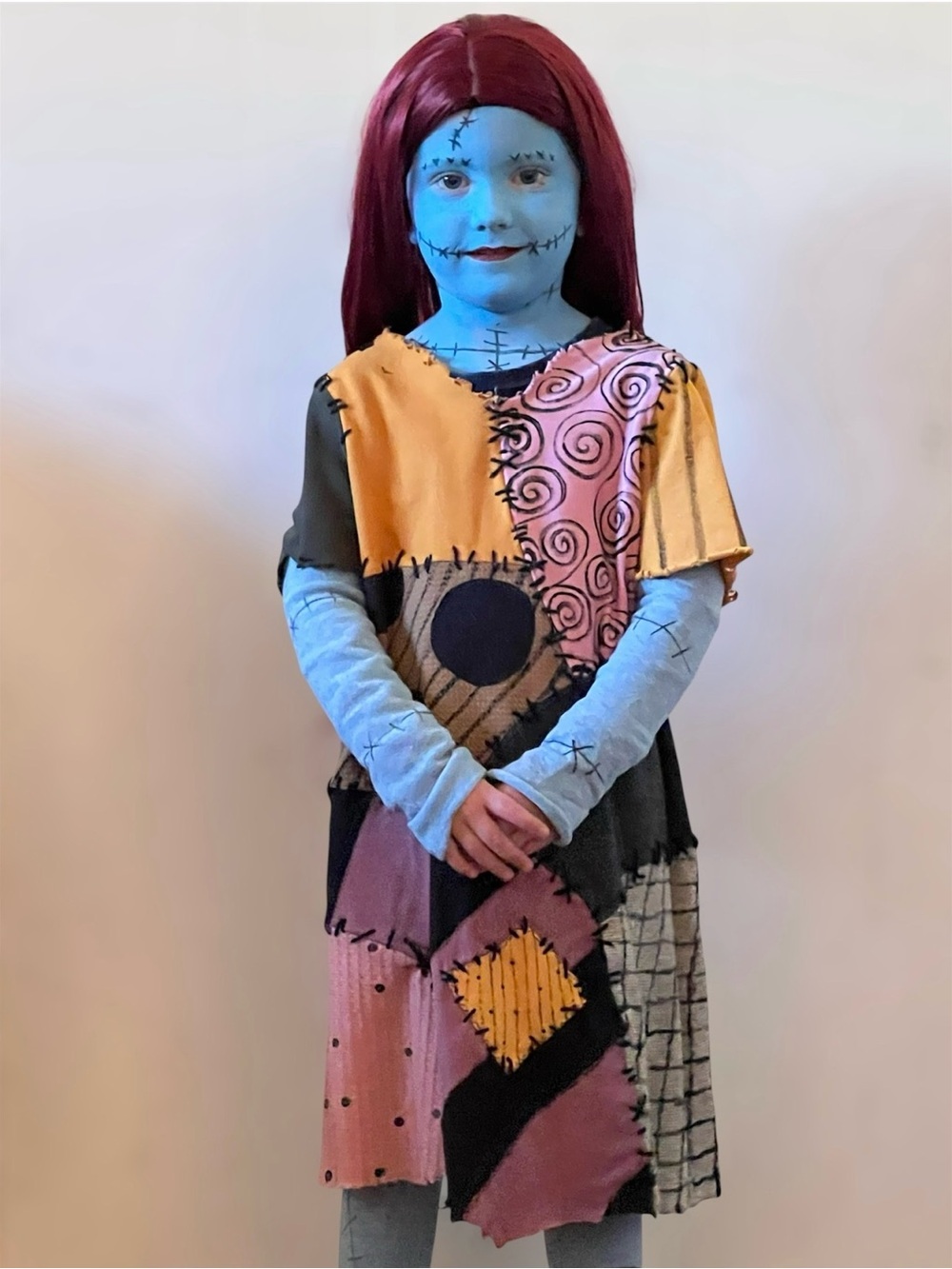 Halloween Town Rag Doll Sally Patchwork Dress Nightmare Before Christmas Costume